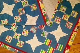Star   Nine-Patch Baby Quilt