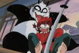 ranma y german se asustan por una espada ranma 1/2