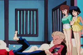 la abuela de utachi hace caer a ranma ranma 1/2