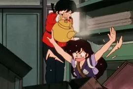 ranma moja a ukyo con agua caliente ranma 1/2