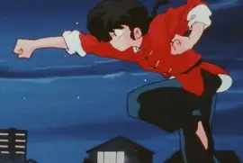 ranma entrenando fuera de la casa ranma 1/2