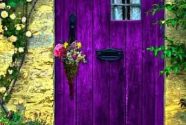 puerta violeta jigsaw puzzle