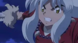 inuyasha usa su espada hanyo no yashahime