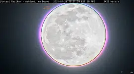 Full  "Wolf-Moon " with ring, Ashland,VA/USA