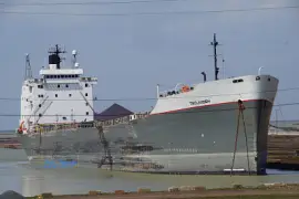 m/v Tecumseh in port for repairs May 2020