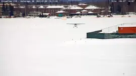 Ski landing on lake-1