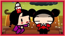 ching trata de tranquilizar a pucca pucca