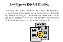 amortizaciÃ³n derecho literarios