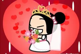 pucca se alegra ya que garu le mostrÃ³ un anillo