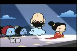 soo mira como la cola del vestido se alarga pucca