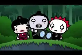 los vagabundos ven a garu con varicela pucca