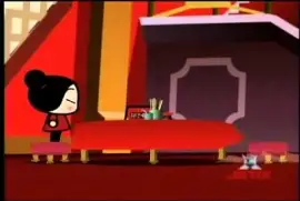 pucca ve que garu la dejo en la mesa sola pucca