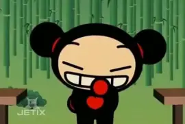 pucca se a disfrazado de garu por una fiesta pucca jigsaw puzzle