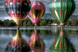 reflets de ballons