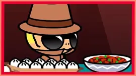 dada se pone satisfecho por la comida pucca jigsaw puzzle