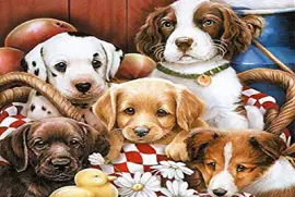 126.- CACHHORROS jigsaw puzzle