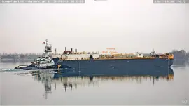 Tug New York ,, barge  "Double Skin-509A "