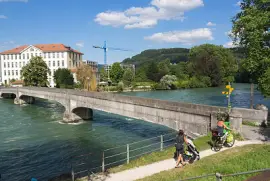 Foot Bridge over Reuss River jigsaw puzzle