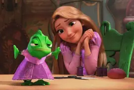 Rapunzel y Pascal