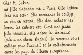 la lettre mystérieuse