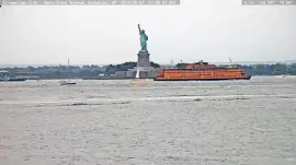 Staten Island Ferry at Statue of Liberty Aug 07 20