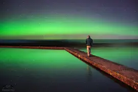 Aurora reflected