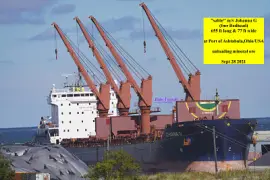  "saltie  " Johanna G (frmr Redhead) unloading, Ashtabula,Oh Lake Erie