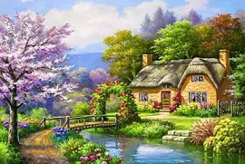 Casita en el rio jigsaw puzzle