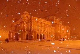 Autor Ivan Brnčić - HNK zimi jigsaw puzzle