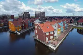 Reitdiep  haven Netherland jigsaw puzzle