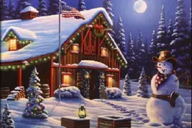 CowBoy Christmas jigsaw puzzle