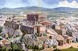 L 'Acropole d 'Athènes du temps de la Grèce antique