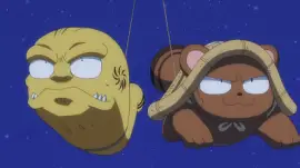 hachi y takechiyo hacen volar a moroha hanyo no yashahime jigsaw puzzle