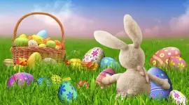 Lapin de dos a paques