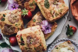 Strawberry Herb Biscuits