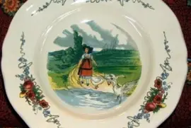 Assiette gardienne d 'oie