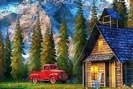 Cabaña del lago jigsaw puzzle