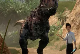 Toro and Kenji walking