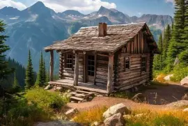 Cabaña en la Montaña jigsaw puzzle