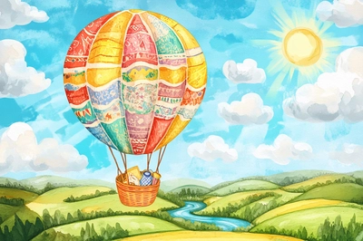 Whimsical Balloon Adventure