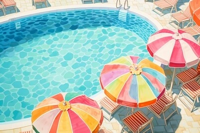 泳池畔的夏日時光