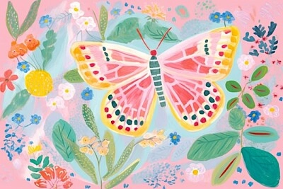 Floral Butterfly