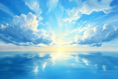 Cielo azul ultramar