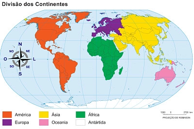 Os 6 continentes