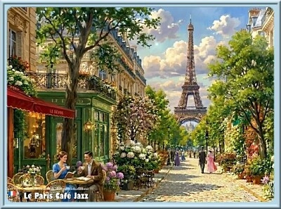 Paris, café, jazz
