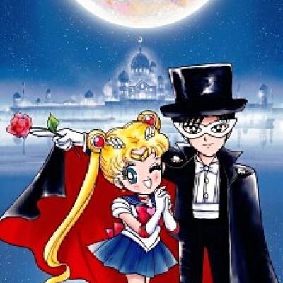 Sailor Moon and Tuxedo Mask