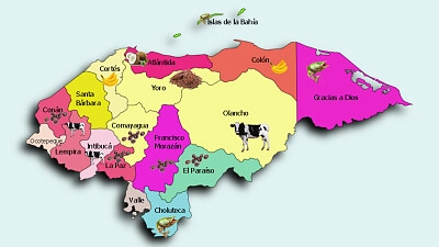 mapa honduras