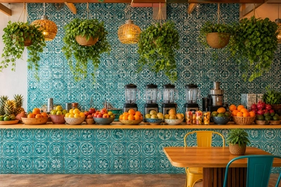 Juice Stall Tiled