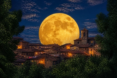 Moon Over Rooftops