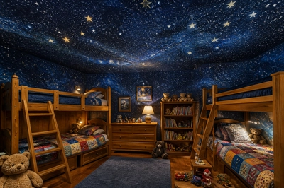 Bedroom Star Mural
